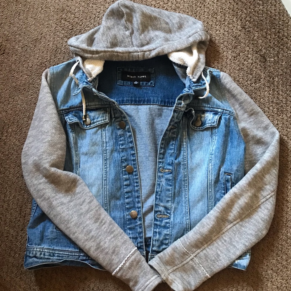 Black Rivet Jean jacket